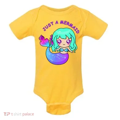 Just A Mermaid Baby Bodysuit