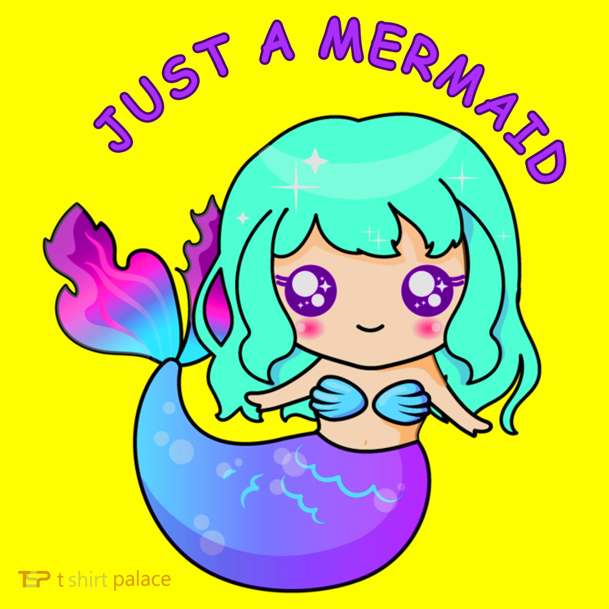 Just A Mermaid Baby Bodysuit