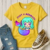 Just A Mermaid Women's T-Shirt thumb 3