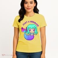 Just A Mermaid Women's T-Shirt thumb 4