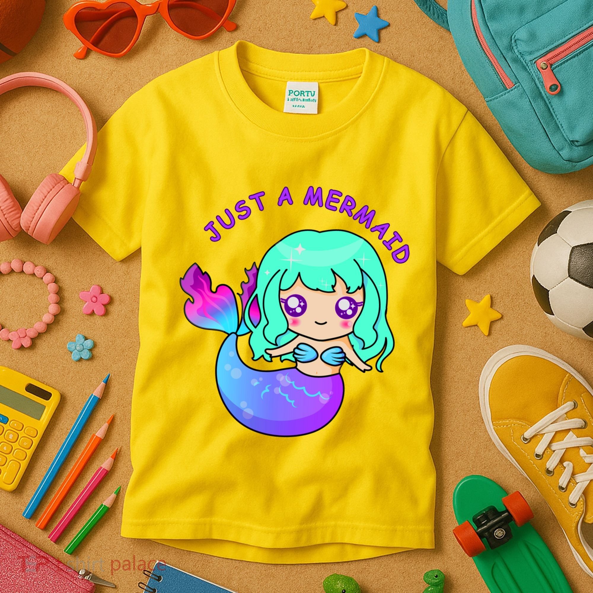 Just A Mermaid Kids T-Shirt