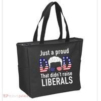 Just A Proud Dad That Didn't Raise Liberals Tote Bag thumb 2