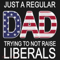 Just a Regular Dad Trying Not To Raise Liberals Pajama Set thumb 2