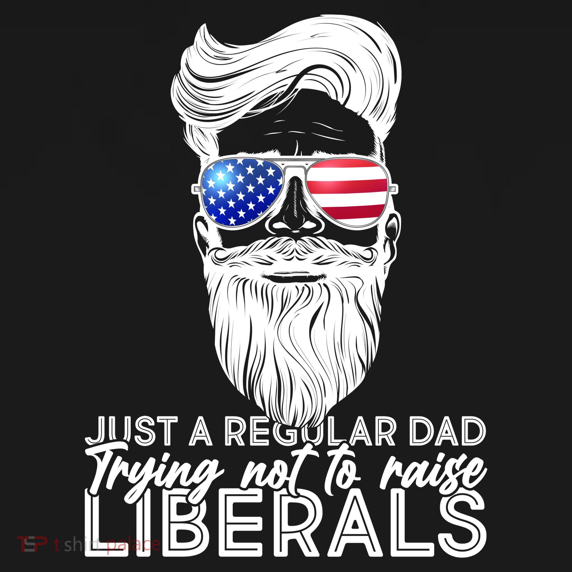 Just A Regular Dad Trying Not To Raise Liberals Hipster Dad Women's Hoodie