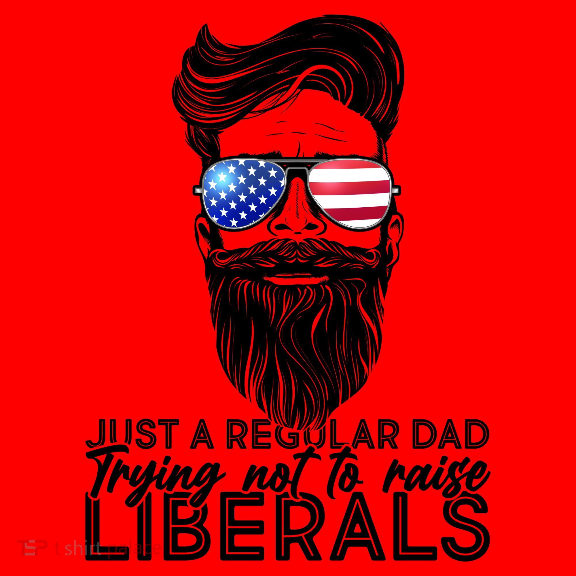 Just A Regular Dad Trying Not To Raise Liberals Hipster Dad Santa Hat