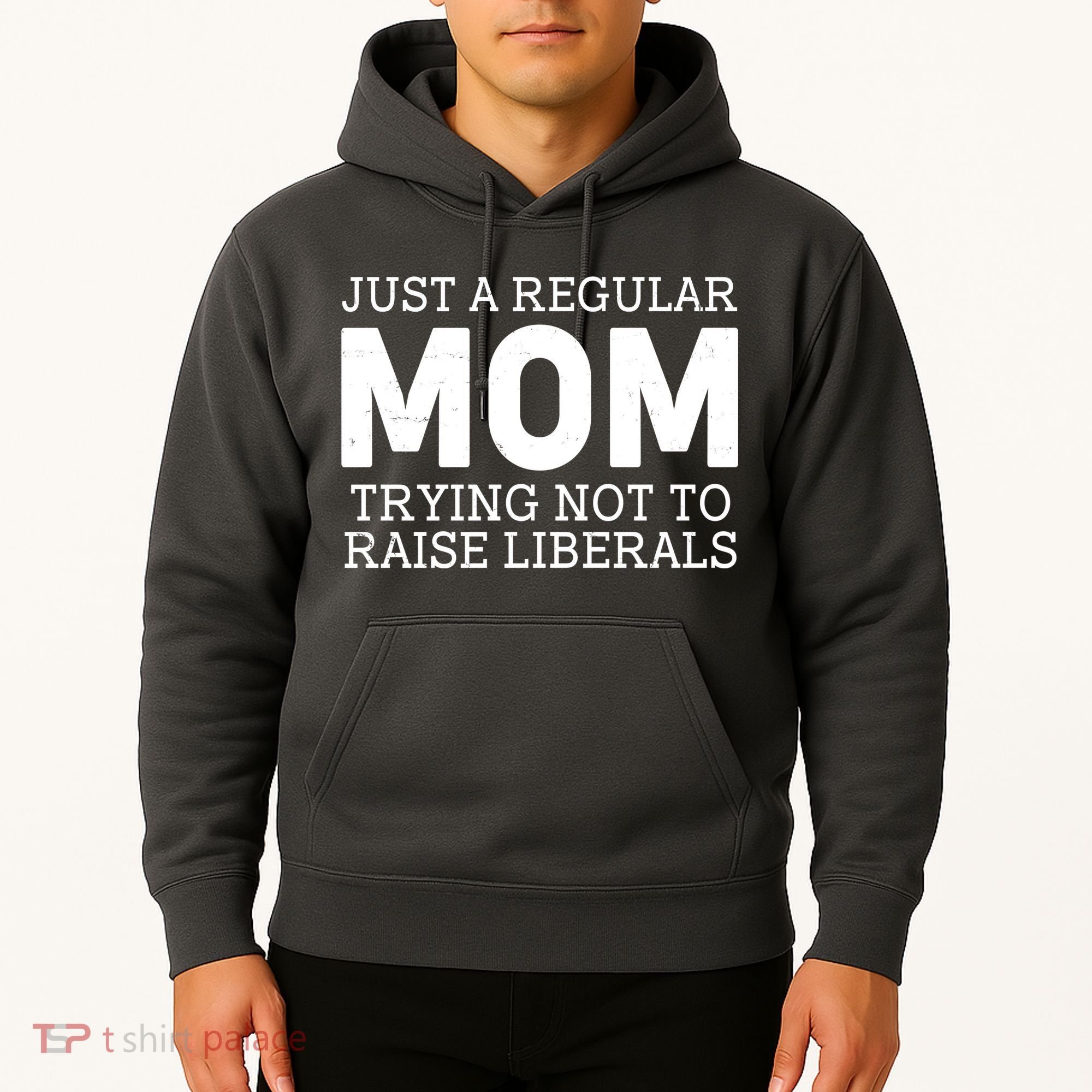 Just A Regular Mom Trying Not To Raise Liberals Hoodie