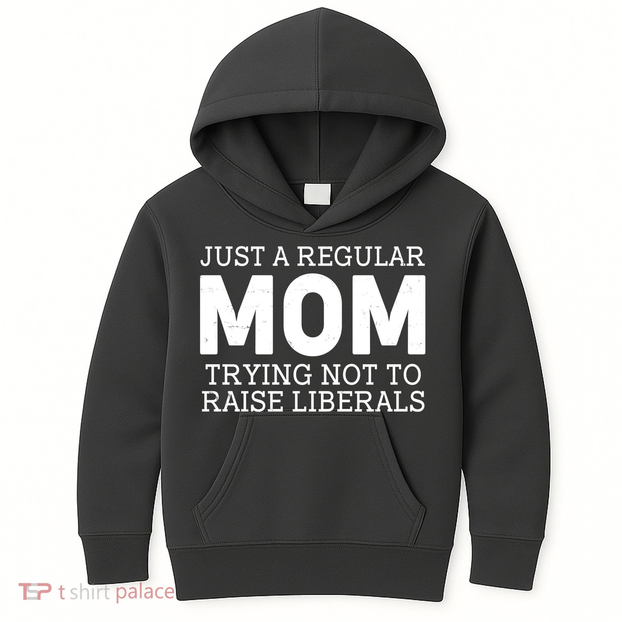 Just A Regular Mom Trying Not To Raise Liberals Kids Hoodie