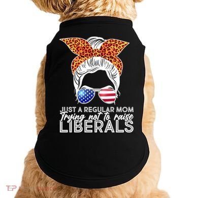 Just A Regular Mom Trying Not To Raise Liberals Hipster Mom Doggie Tank