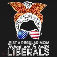 Just A Regular Mom Trying Not To Raise Liberals Hipster Mom Visor thumb 3