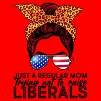 Just A Regular Mom Trying Not To Raise Liberals Hipster Mom Santa Hat thumb 1