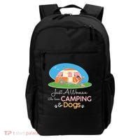 Just A Woman Who Loves Camping & Dogs Backpack thumb 0