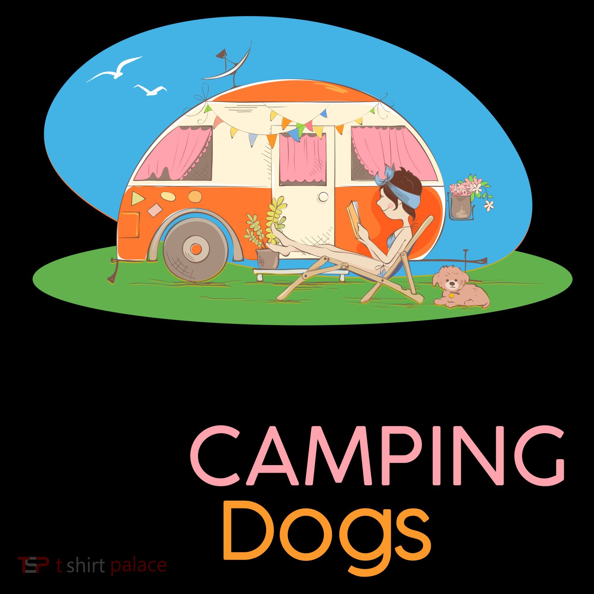 Just A Woman Who Loves Camping & Dogs Coffee Mug