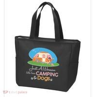 Just A Woman Who Loves Camping & Dogs Tote Bag thumb 3