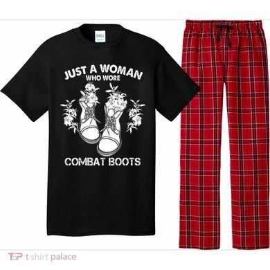 Just A Woman Who Wore Combat Boots Pajama Set