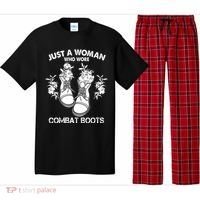 Just A Woman Who Wore Combat Boots Pajama Set thumb 0