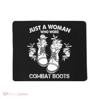 Just A Woman Who Wore Combat Boots Mousepad thumb 0