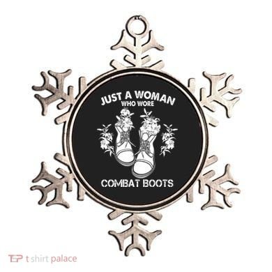 Just A Woman Who Wore Combat Boots Ornament