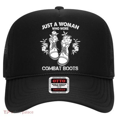 Just A Woman Who Wore Combat Boots Hat