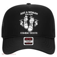 Just A Woman Who Wore Combat Boots Hat thumb 0