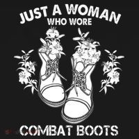 Just A Woman Who Wore Combat Boots Women's T-Shirt thumb 6