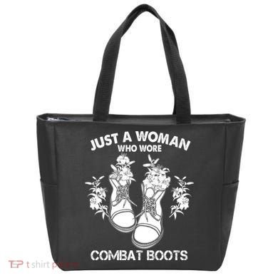 Just A Woman Who Wore Combat Boots Tote Bag