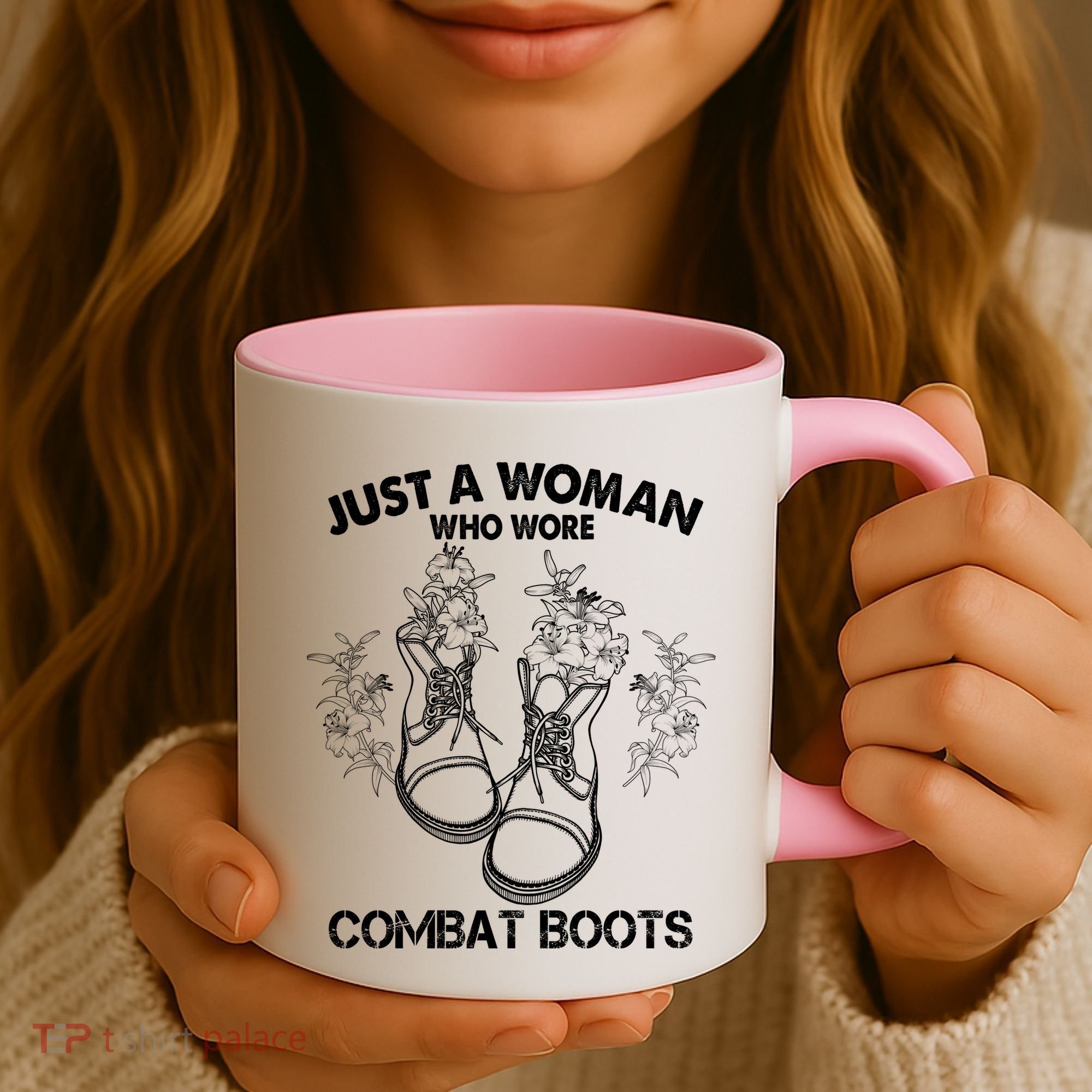 Just A Woman Who Wore Combat Boots Coffee Mug