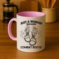 Just A Woman Who Wore Combat Boots Coffee Mug thumb 4