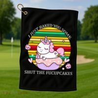 Just Baked You Some Shut The F*ucupcakes Golf Towel thumb 1