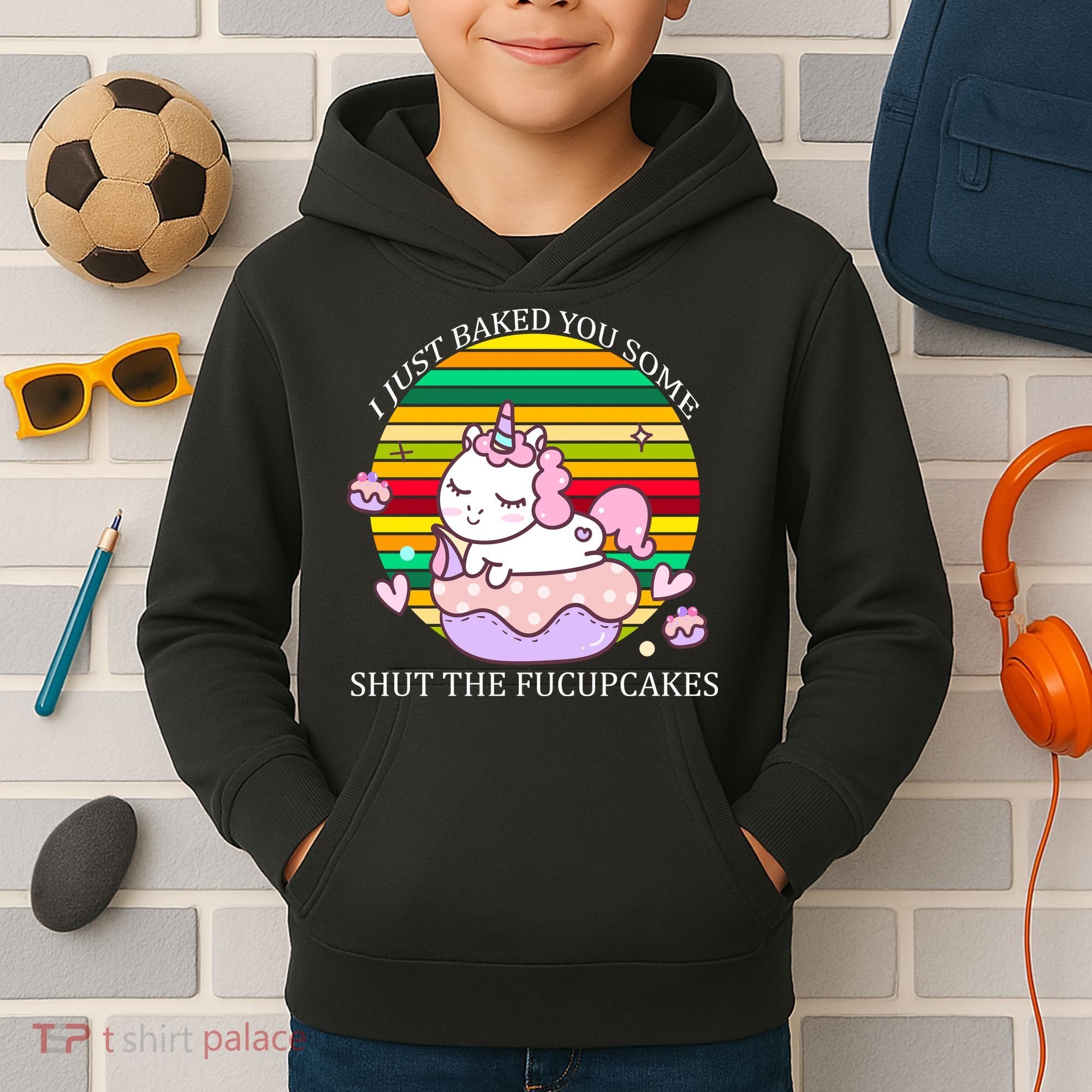 Just Baked You Some Shut The F*ucupcakes Kids Hoodie