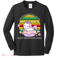 Just Baked You Some Shut The F*ucupcakes Kids Long Sleeve Shirt thumb 0