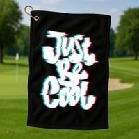 Just Be Cool Golf Towel thumb 1
