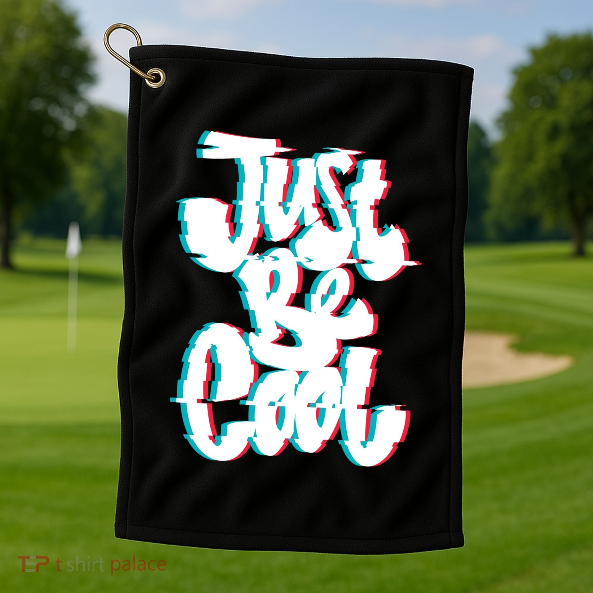 Just Be Cool Golf Towel