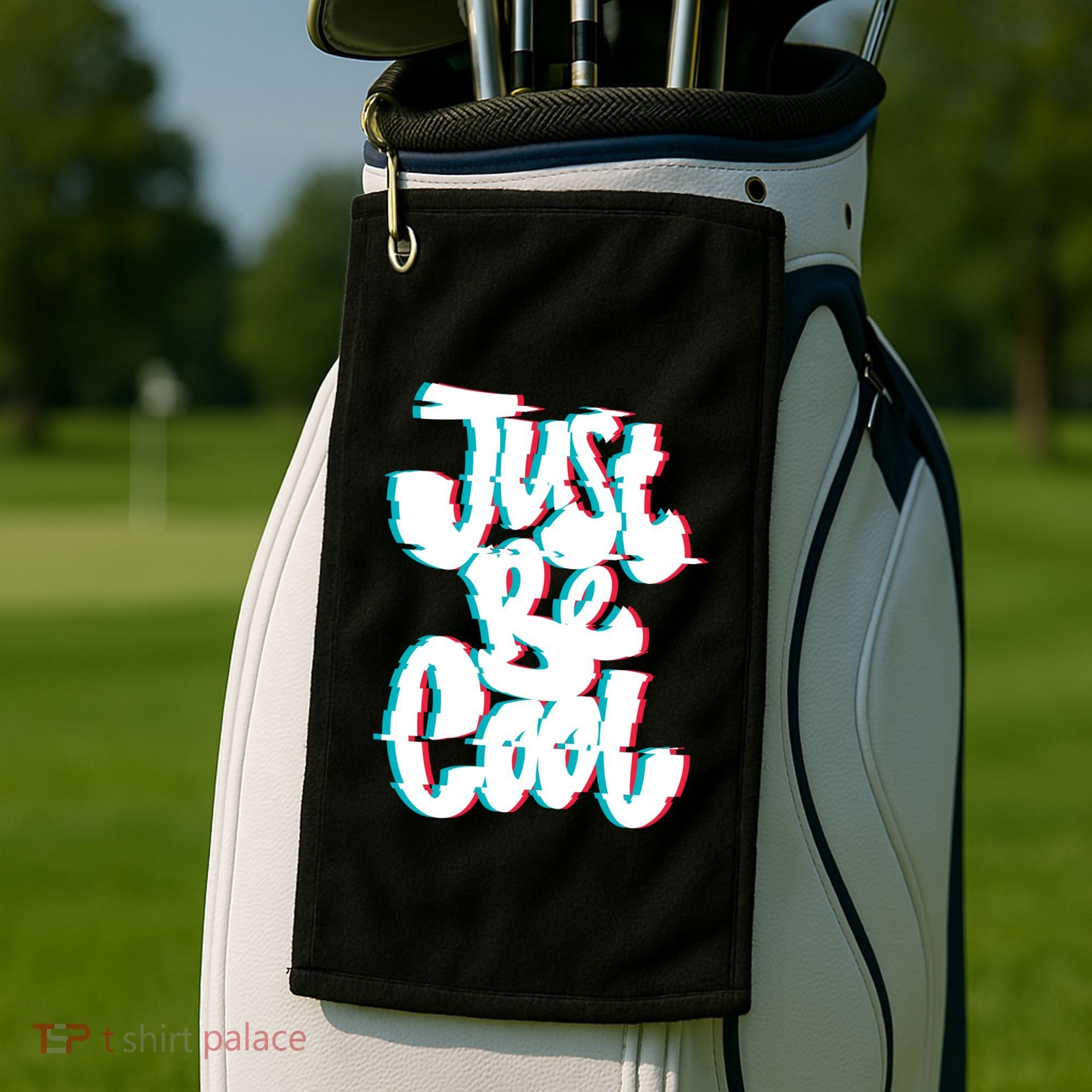 Just Be Cool Golf Towel
