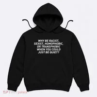 Just Be Quiet Hoodie thumb 0