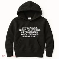 Just Be Quiet Kids Hoodie thumb 0