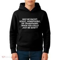 Just Be Quiet Kids Hoodie thumb 4