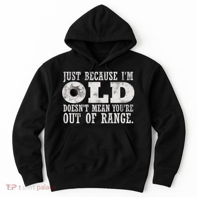 Just Because I'm Old Doesn't Mean Your Out Of Range Hoodie