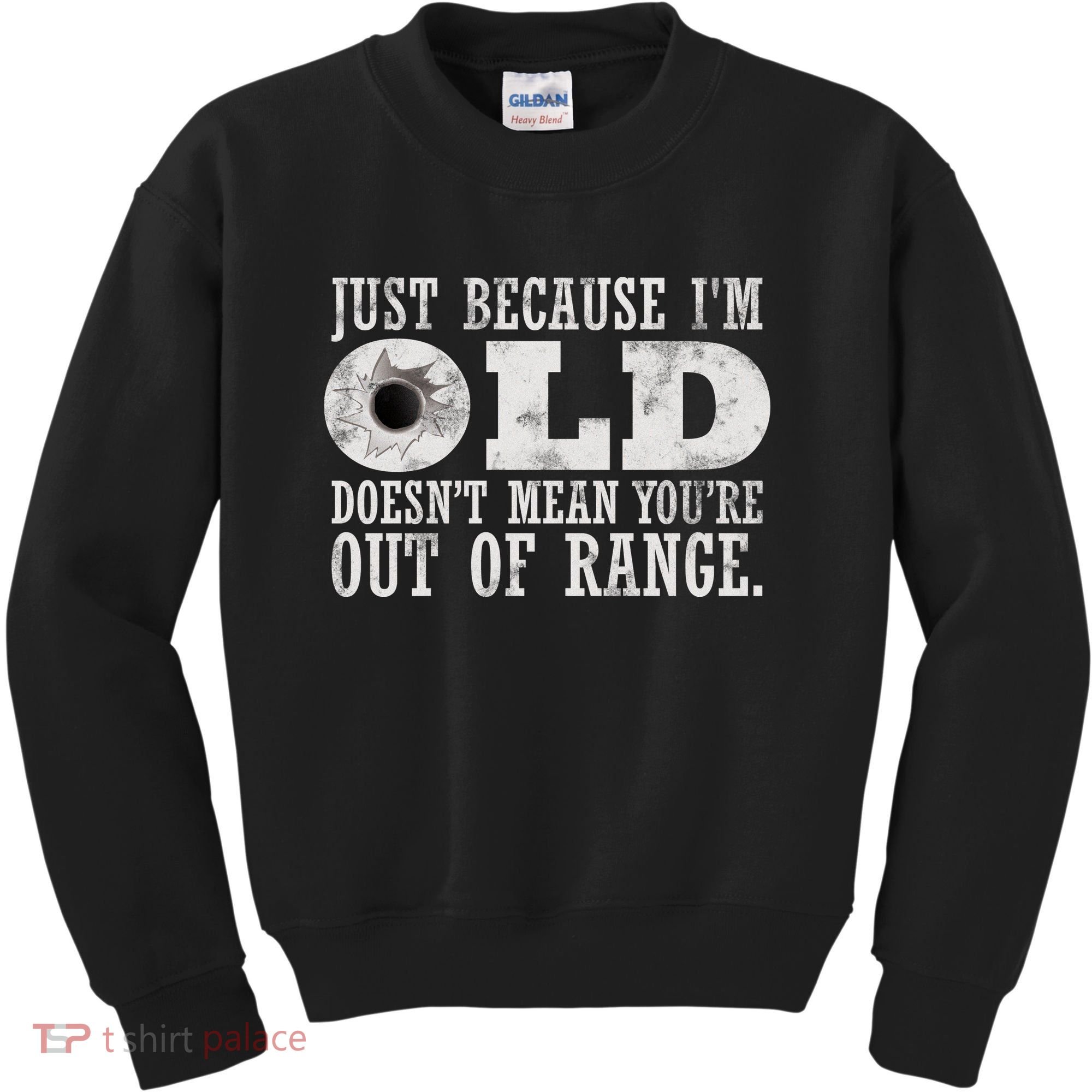 Just Because I'm Old Doesn't Mean Your Out Of Range Kids Sweatshirt