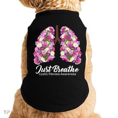 Just Breathe Cystic Fibrosis Awareness Doggie Tank