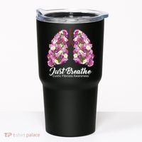 Just Breathe Cystic Fibrosis Awareness Tumbler thumb 0
