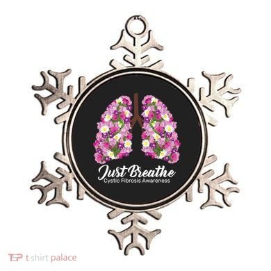 Just Breathe Cystic Fibrosis Awareness Ornament