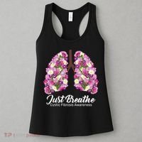 Just Breathe Cystic Fibrosis Awareness Women's Tank Top thumb 3