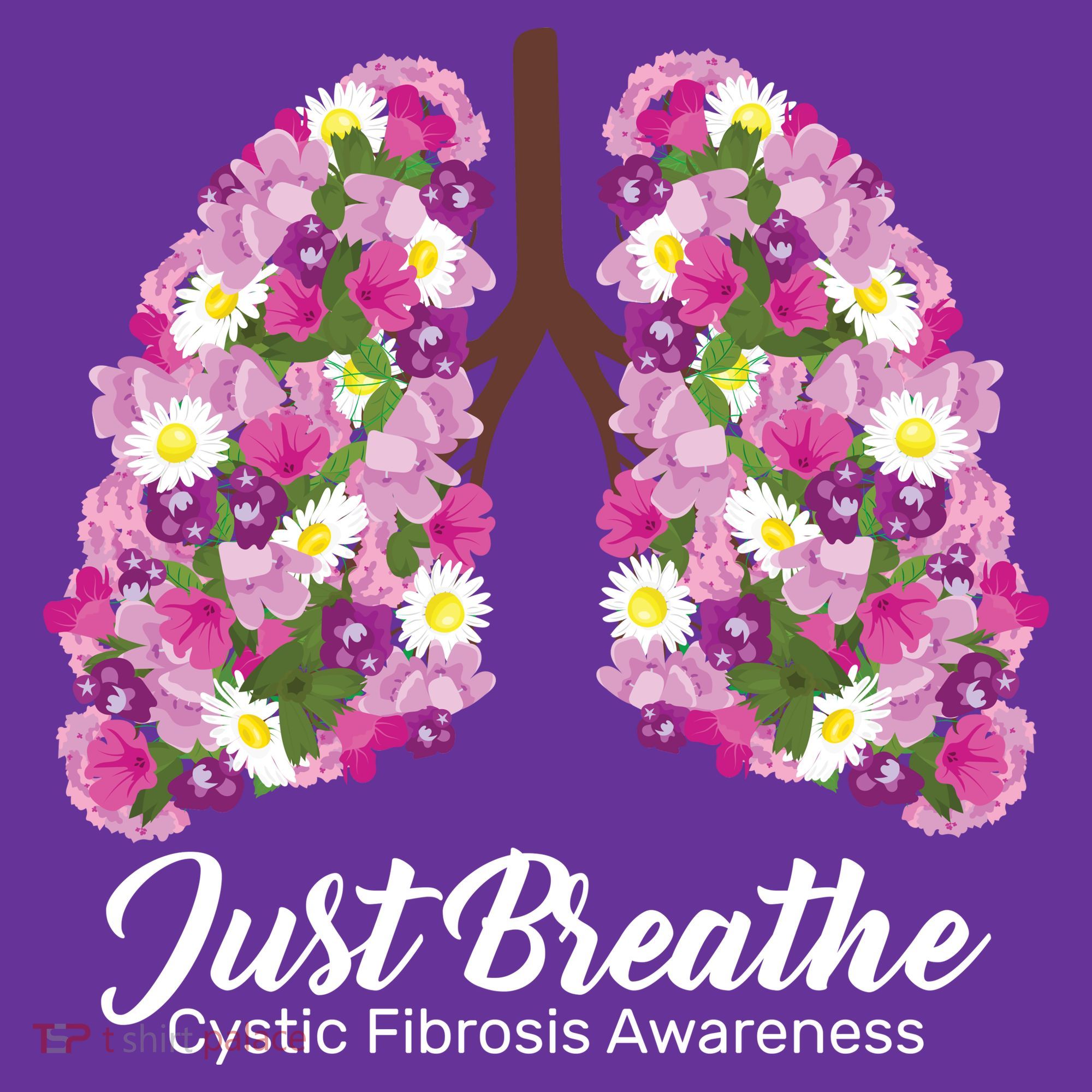 Just Breathe Cystic Fibrosis Awareness Sweatshirt