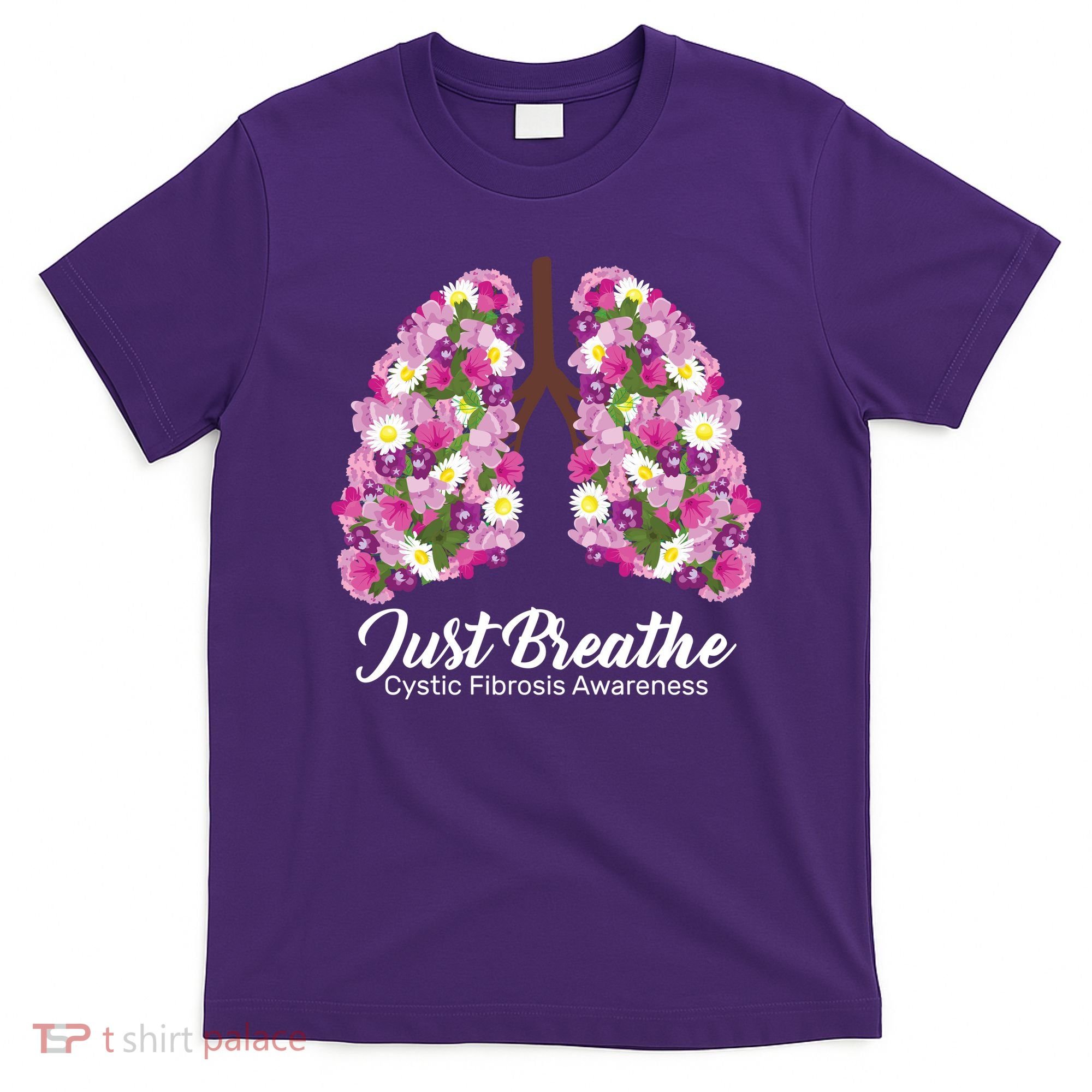 Just Breathe Cystic Fibrosis Awareness T-Shirt