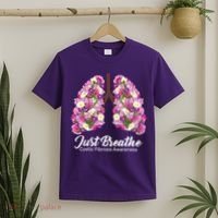 Just Breathe Cystic Fibrosis Awareness T-Shirt thumb 2