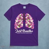 Just Breathe Cystic Fibrosis Awareness T-Shirt thumb 5