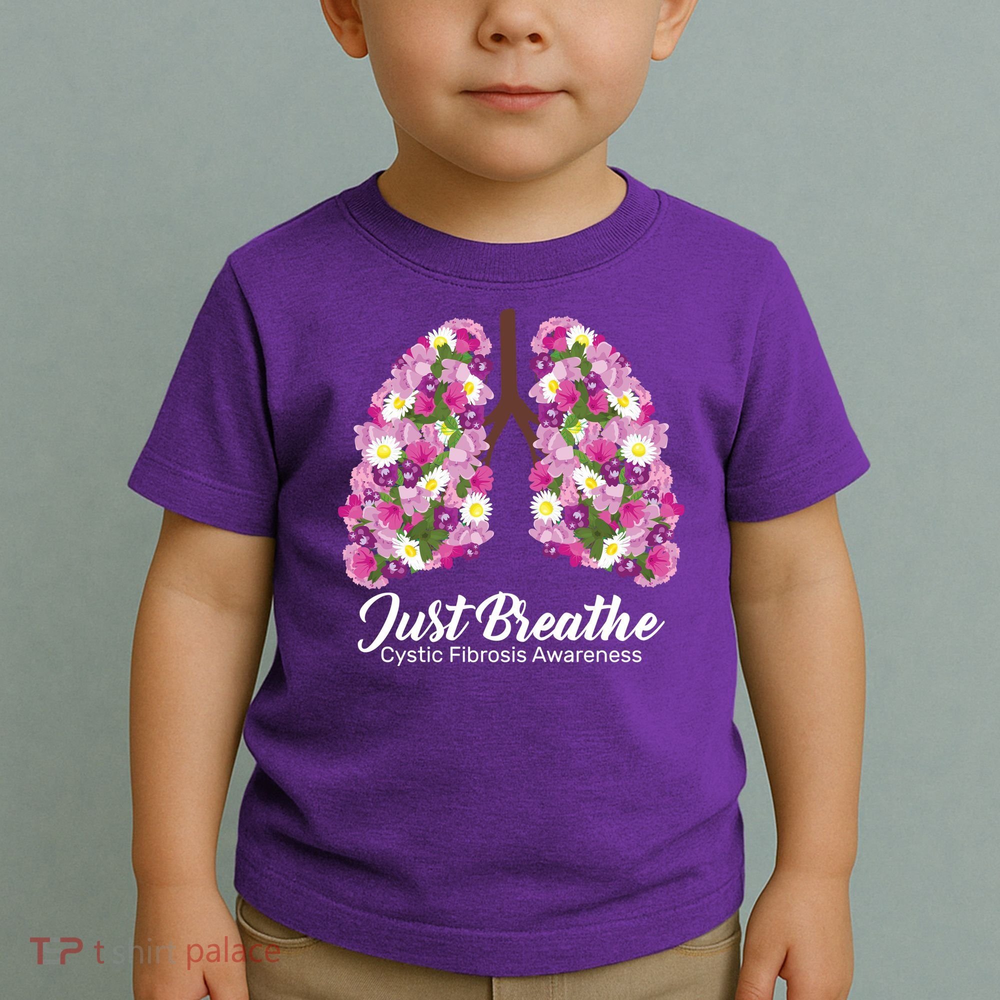 Just Breathe Cystic Fibrosis Awareness Toddler T-Shirt