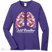 Just Breathe Cystic Fibrosis Awareness Women's Long Sleeve Shirt thumb 0