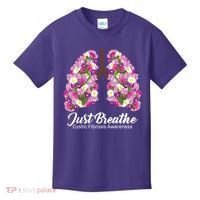 Just Breathe Cystic Fibrosis Awareness Kids T-Shirt thumb 0