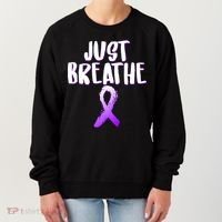 Just Breathe Cystic Fibrosis Cancer Women's Sweatshirt thumb 0